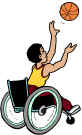 Boy Playing Wheelchair Basketball